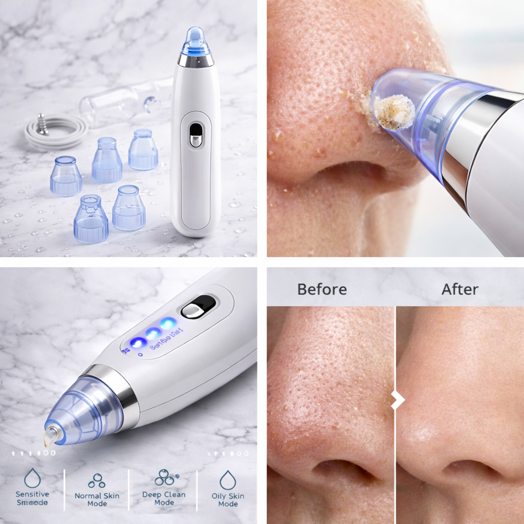 CLEARSKIN™ DeepClean Pro – Professional Blackhead & Acne Pore Vacuum for Clear, Smooth & Glowing Skin