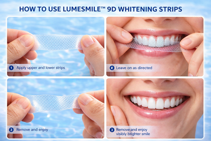 LUMESMILE™ 9D Whitening Strips – Instantly Brighter, More Confident Smile