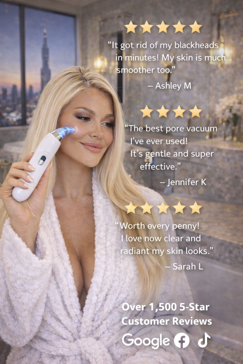 CLEARSKIN™ DeepClean Pro – Professional Blackhead & Acne Pore Vacuum for Clear, Smooth & Glowing Skin