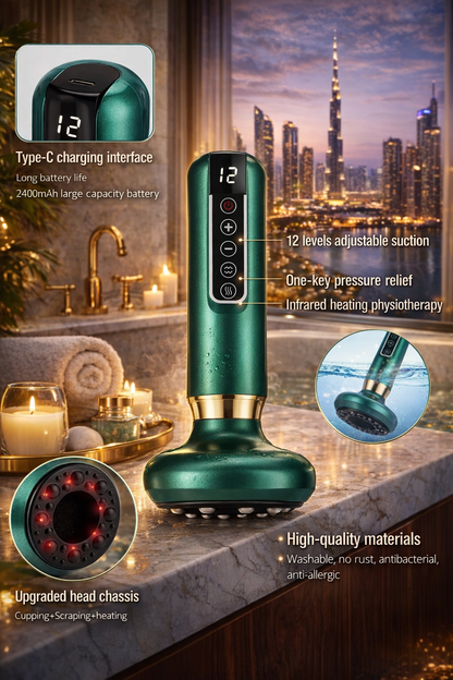 Luméra Sculpt™ Pro – Electric Cupping & Gua Sha Lifting Device for Face & Body Sculpting