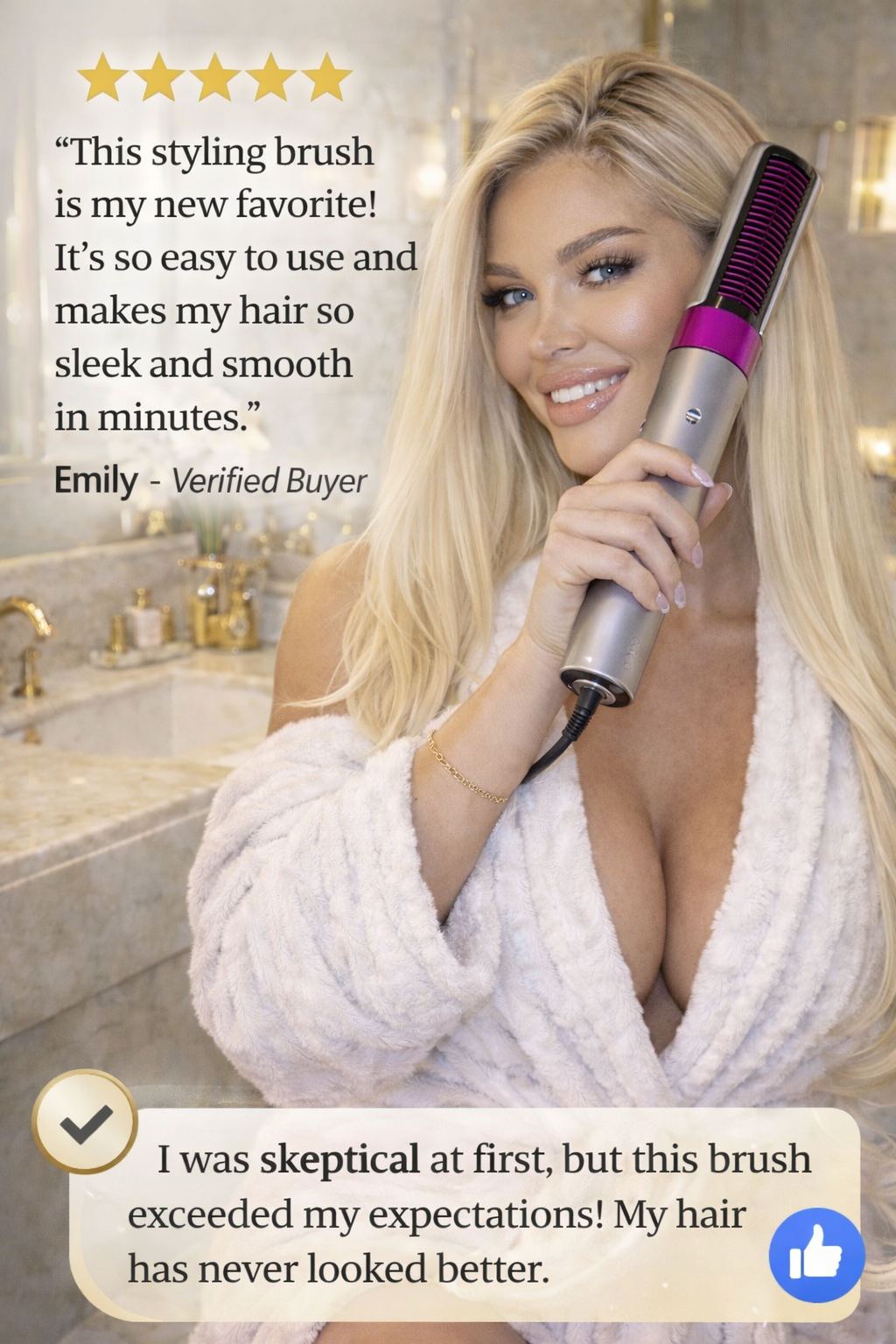 AURESTRA™ Cordless Ionic Straightening Brush – Professional Wireless Hair Smoothing Technology