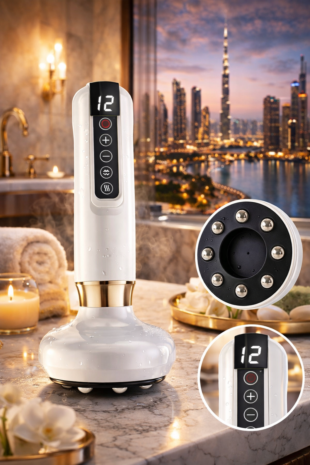 Luméra Sculpt™ Pro – Electric Cupping & Gua Sha Lifting Device for Face & Body Sculpting