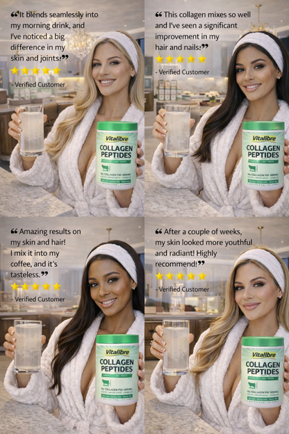 Grass-Fed Bovine Collagen Peptides Powder – Types I &amp; III – Unflavored – 20g Collagen per Serving – Clean, Pure &amp; Highly Bioavailable