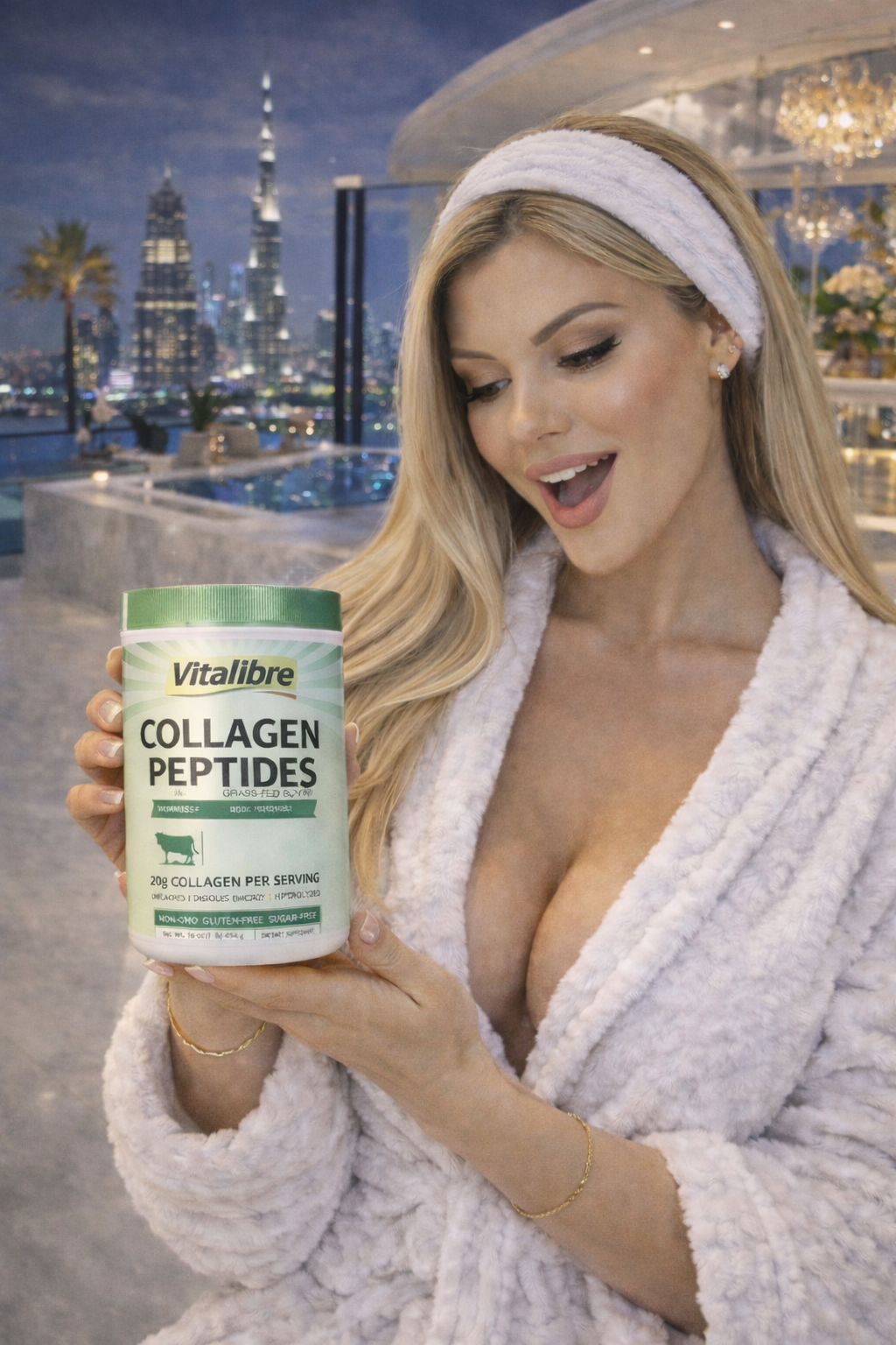 Grass-Fed Bovine Collagen Peptides Powder – Types I &amp; III – Unflavored – 20g Collagen per Serving – Clean, Pure &amp; Highly Bioavailable